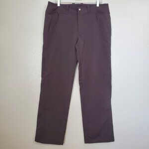 Nau Chocolate Brown Stretch Pants Activewear Hike Outdoor Pants Women's Size 14